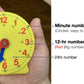 CM Wealth Learning Clock for Kids, Student Learning Clocks Teaching Time 12/24 Hours Geared Clock 4+Years Seller