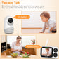 Vtimes Video Baby Monitor With Camera And Audio, 3.2' Lcd Color Screen, Baby Camera Monitor No Wifi Night Vision Vox Mode Pan-T