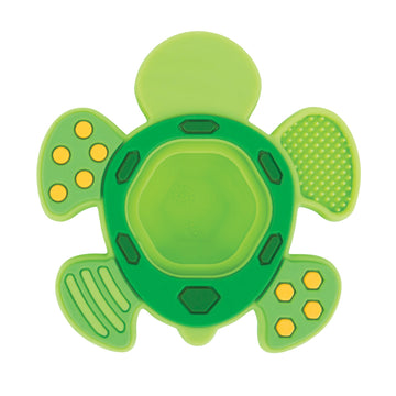 Nuby Teethe N Pop Sensory Play Teether - Baby Teething Toy - 3+ Months - Turtle