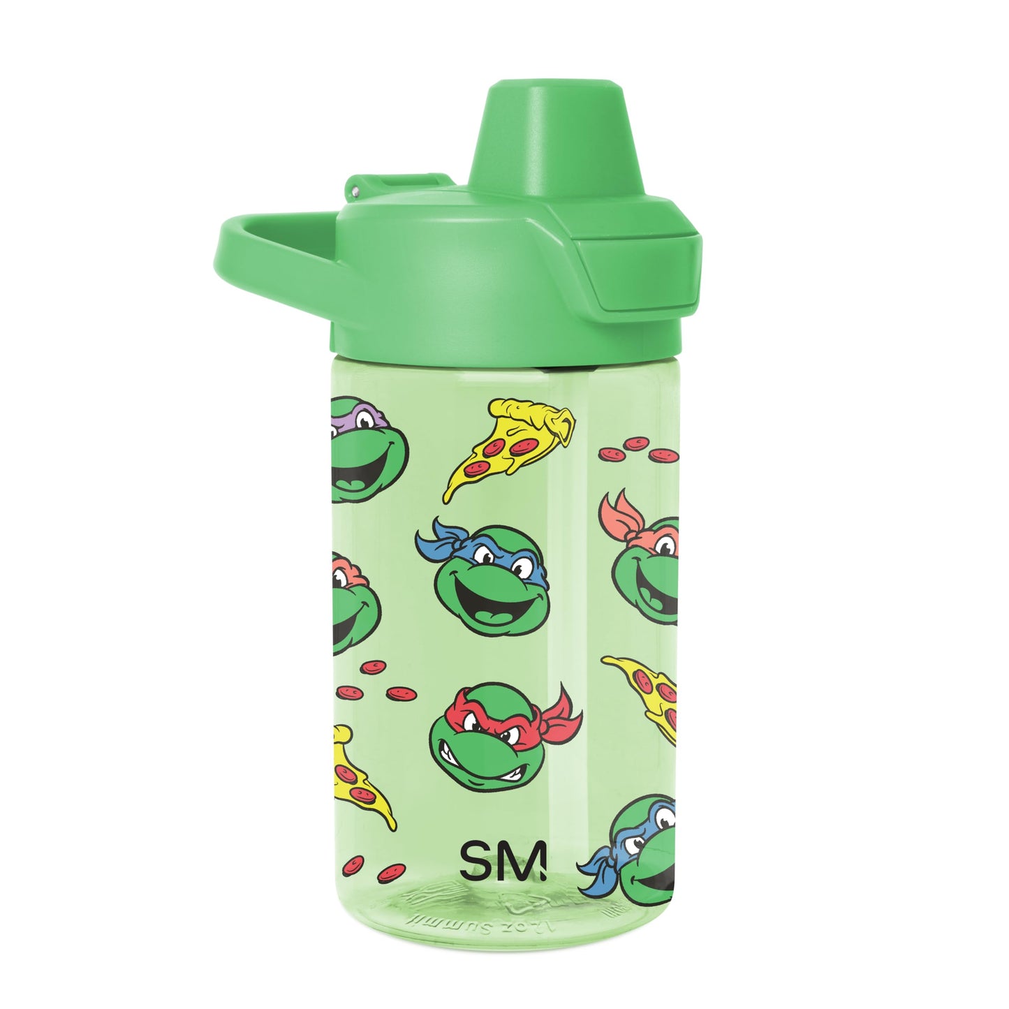 Simple Modern Teenage Mutant Ninja Turtles Kids Tritan Plastic Summit Water Bottle | 12 oz BPA-Free Cup with Covered Leak Proof 