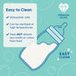 Mam Feel Good Medium Flow Premium Glass Bottle, Easy Switch Between Breast And Bottle, 9Oz, 0+ Months, Unisex, 3 Pack