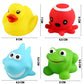 Yeonha Toys Bath Toy, Can Flashing Colourful Light(Big Style 4 Pack), Floating Bath Toy, Light Up Bathtub Water Tub Toy for Pool