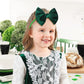 Yanjie St. Patrick'S Baby Headbands Green Velvet Bows Shamrock Clover Hair Accessories For Newborn Infant Toddler Girls