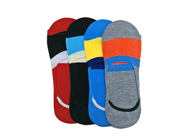 Tubination Loafer Socks Unisex AntiSlip Lofer No Show Socks Multi Color (Pack Of 6)