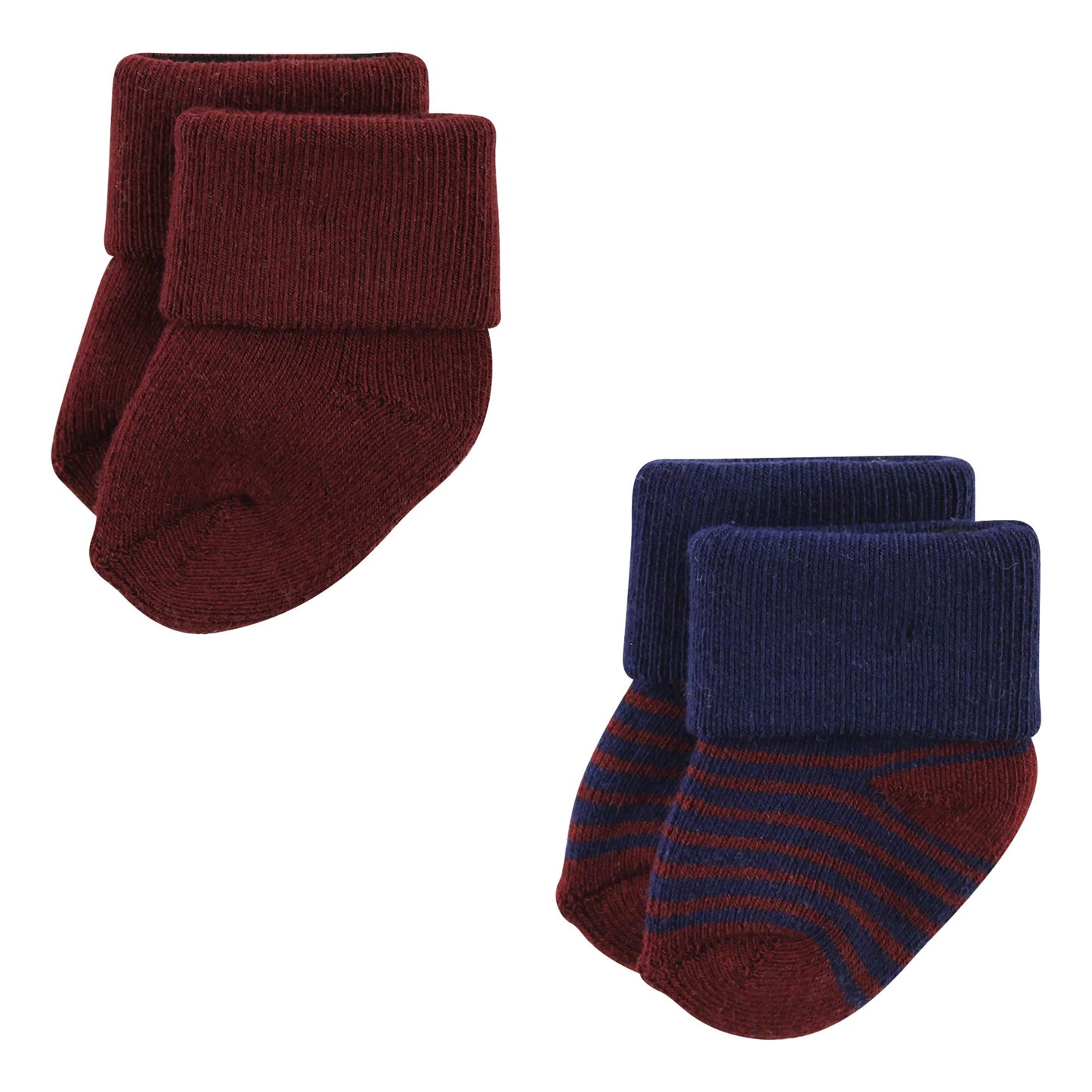 Hudson Baby Unisex Baby Cotton Rich Newborn And Terry Socks, Gentleman, 6-12 Months