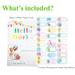 Buviagem Baby Soft Cloth Album; Babys My First Photo Book For Family Memery With Safe Mirror Holds 17 Photos Kissing Elephant Fa