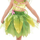 Party City Classic Tinker Bell Costume For Toddler Girl - Includes Petal Dress With Pink Vines & Glittery Wings - Disney Peter P