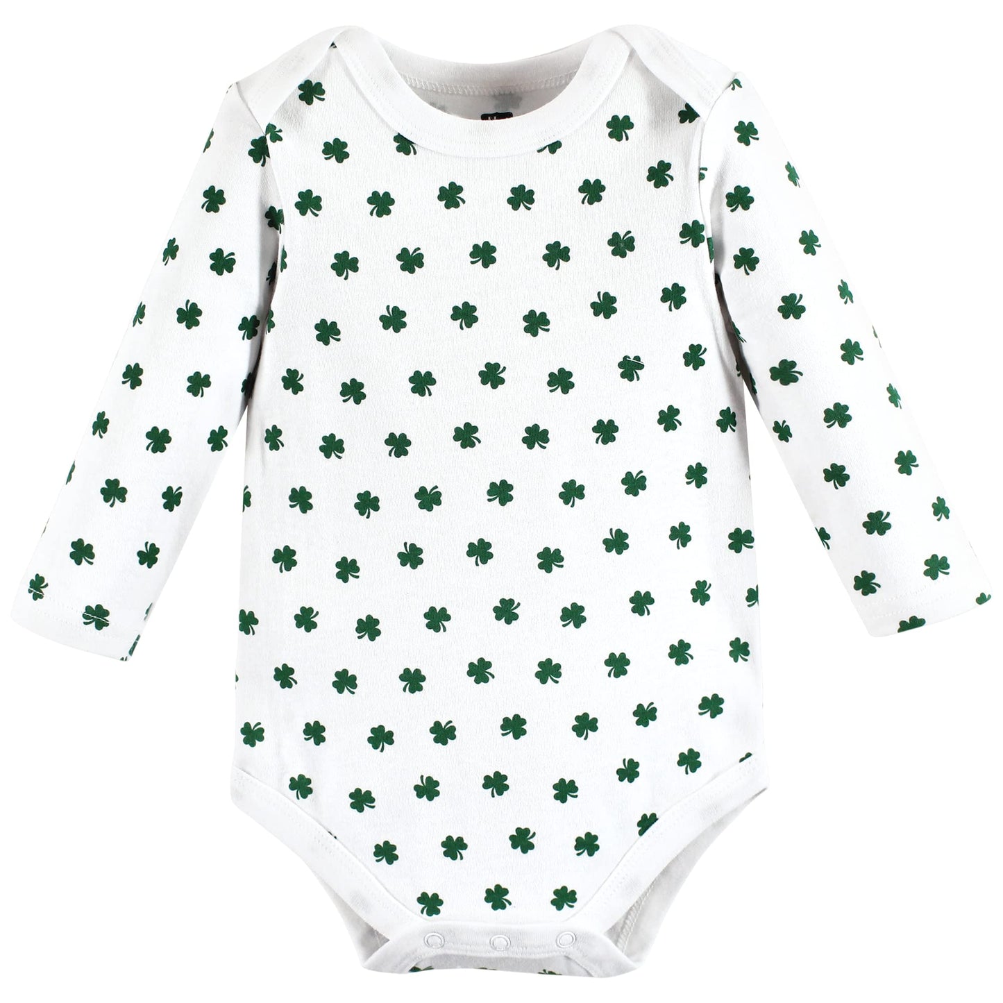 Hudson Baby Unisex Baby Cotton Long-Sleeve Bodysuits Cutest Clover, 3-6 Months