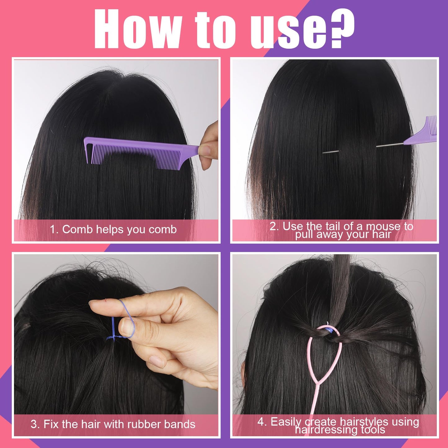 32 Colors Rubber Bands For Hair 2000 Pieces Small Elastic Baby Hair Ties With 8 Hair Styling Tools Mini Hair Accessories For Gir