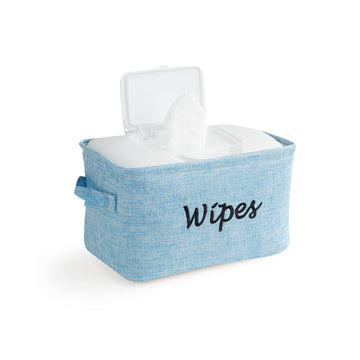 Dejaroo - Baskets For Organizing Wipes And Newborn Essentials, Diaper And Wipes Organizer, Embroidered Baby Shower Gifts For Mom