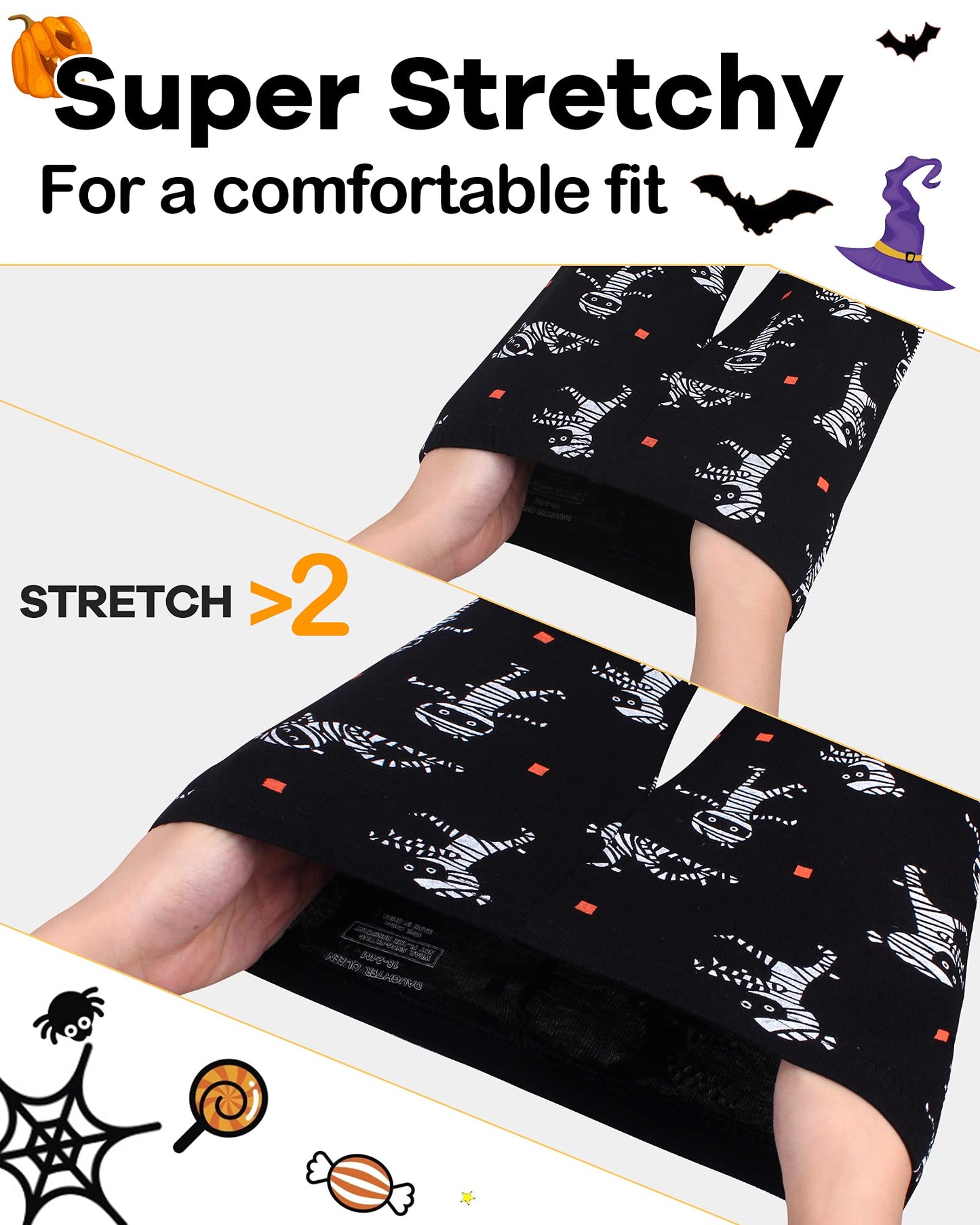 Daughter Queen Boys Halloween Pajamas 18-24 Months Baby Toddler Pjs Mummy Pj Sets 100% Cotton Comfy Soft Sleepwear Jammies Zombi