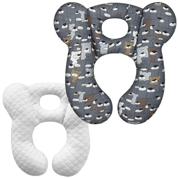 Baby Travel Pillow, Infant Kid'S Cushion Soft And Skin Friendly For Car Seat, Pushchair And Stroller (Style L)