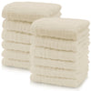 Cute Castle 12 Pack Muslin Baby Washcloths - Large 12'' By 12'' - Ultra Soft 100% Cotton - Super Absorbent Burp Cloths For Unise