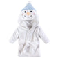 Hudson Baby Unisex Baby Plush Animal Face Bathrobe, Snowman, 0-9 Months