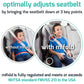 New Mifold Comfort Grab-And-Go Car Backless Booster Seat- 3X Thicker Cushion! Compact And Portable For Every Day And Carpooling,