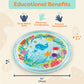 B. Baby Inflatable Tummy Time Mat 6 Removable Sea Animals Water Activity Mat For Babies Easy To Clean - 6 Months + Wonder Waves