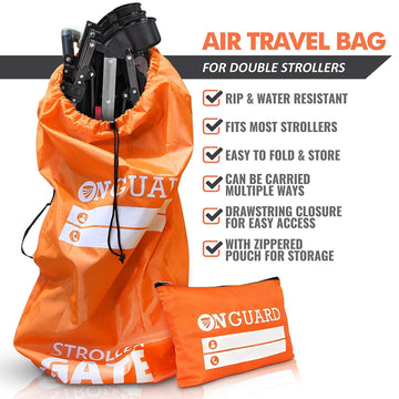 Onguard Waterproof Single And Double Stroller Bag For Airplane - Travel Stroller Cover - Airplane Stroller Travel System - Gate