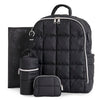 Hannah & Sophia North Travel Diaper Backpack, 5-Piece Baby Bag Organizer Set with USB-C Charging Port, Changing Pad, Insulated B