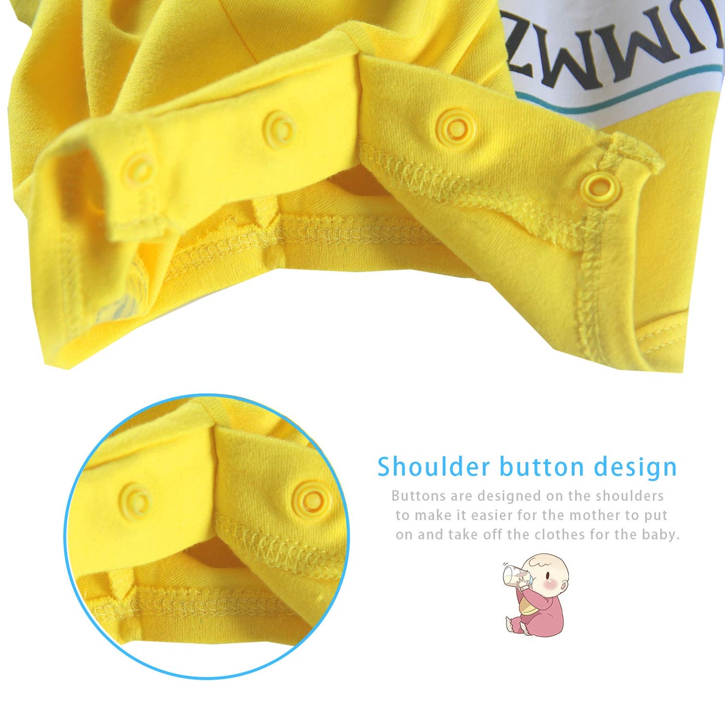 Ysculbutol Baby Twins Bodysuit Yummz Tomato Ketchup Mustard Twin Set Infant Girls Romper Baby Boys Outfits (Km-S9M Twins)