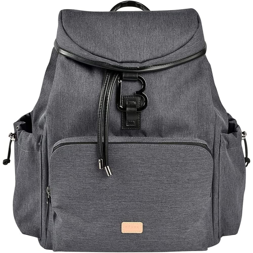 Beaba Vancouver Diaper Bag Backpack, 22L Large Capacity Changing Bag with 13 Storage Compartments, Insulated Pouch, Changing Mat