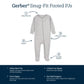 Gerber Unisex Baby Toddler Buttery Soft Snug Fit Footed Pajamas With Viscose Made From Eucalyptus, Grey Heather, 6-9 Months