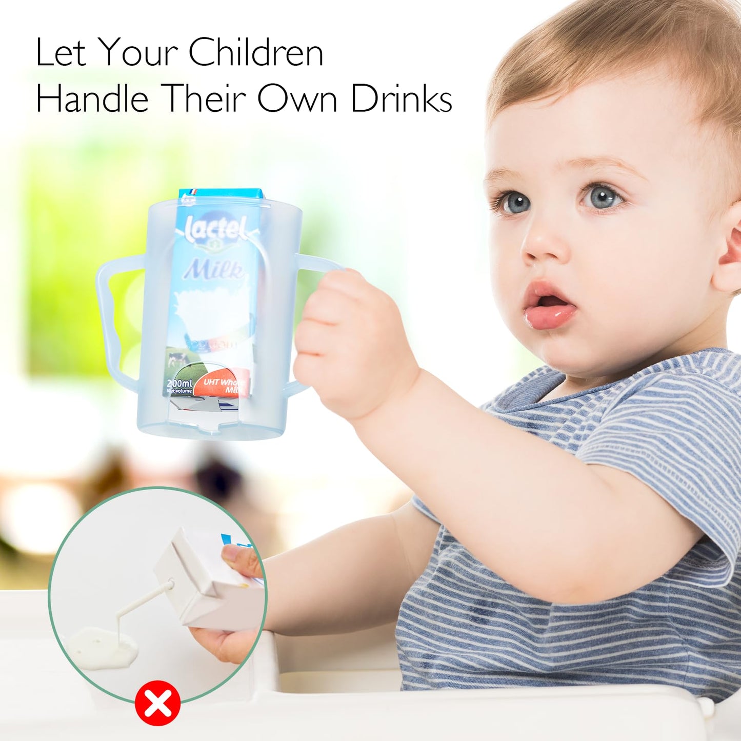 Momcozy Squeeze Pouch Holder For Food Pouches And Drink Boxes, Baby Pouch Holder Allows Baby To Self-Feed And Avoid Messes, Baby