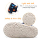 Feetcity Infant Shoes Baby Boots Boys Girls Slippers Cozy Fleece Booties First Walking Shoes Warm Socks Newborn Crib Shoes 0-6Mo