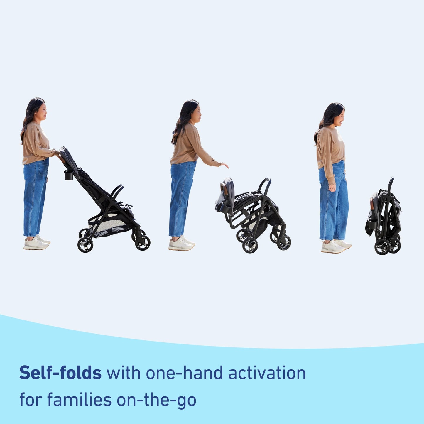 Graco Ready2Jet Compact Stroller - Overhead Friendly Compact Travel Stroller With Automatic Fold, Splatter Art