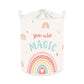 HUUMONSS Rainbow Baby Laundry Basket Large Kids Toy Box Empty Gifts Bag