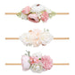 Mligril Baby Girl Flower Headbands Set Hair Accessories -Elastic Hair Band Crown Floral Wraps Birthday Christmas Gifts For Newbo