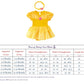Dressy Daisy Baby Girls Princess Dress Onesie Bodysuit Romper Halloween Costume with Headband Size 3-6 Months Yellow 268