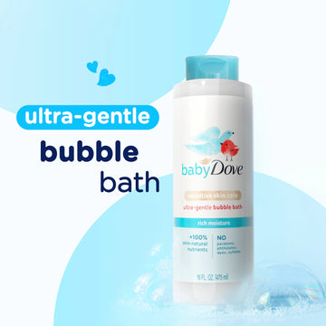 Baby Dove Bubble Bath Rich Moisture For Nourished Skin And Bath Time Fun Sensitive Skin Care With Skin-Natural Nutrients 16 Oz