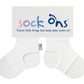 Sock Ons Keep Baby Infant Socks On White 6-12 Months, Model: