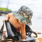 Toddler Sun Hat Bucket Boys-Camouflage Fishman Cap Packable (Camo,52Cm Suggest For 2-3Years Old Kids)