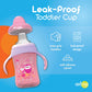 Avima Baby 10 Oz Spill Proof Baby Sippy Cup W/Interchangeable Soft Spout Nipple - Trainer Sippy Cup With Handles - Bpa Free & Di