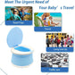 portable, foldable potty seat for toddler, Training Toilet Seat Emergency Toilet for Car, Camping, Outdoor, indoor (light blue,