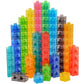 edxeducation Translucent Linking Cubes - Construction Toy for Early Math - Set of 100 - 0.8 Inch - Light Table Toy - Elementary 