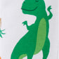 Simple Joys By Carter'S Baby Boys' 3-Pack Snug Fit Footed Cotton Pajamas, Dinosaur/Double Stripe/Forest Animals, 6-9 Months