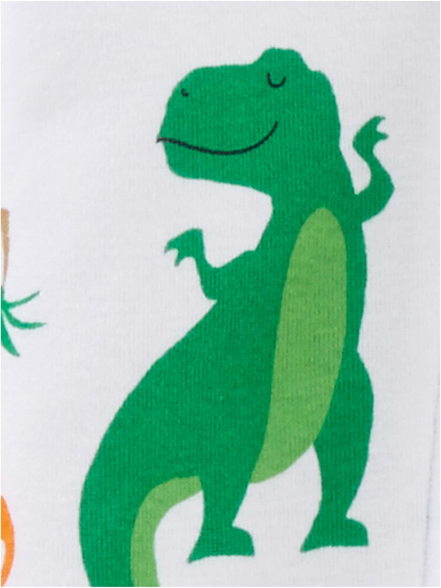 Simple Joys By Carter'S Baby Boys' 3-Pack Snug Fit Footed Cotton Pajamas, Dinosaur/Double Stripe/Forest Animals, 6-9 Months