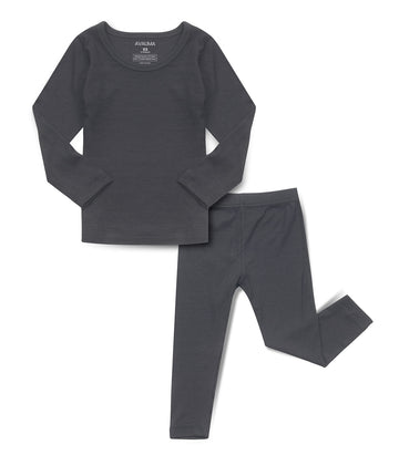 Avauma Baby Boys Girls Pajama Set Kids Toddler Snug Fit Ribbed Sleepwear Pjs For Daily Life Style (S/Charcoal(L))