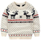 Mullsan? Children'S Fireplace Lovely Sweater For Christmas Best Gift (4T, White)