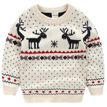 Mullsan? Children'S Fireplace Lovely Sweater For Christmas Best Gift (2T, White)