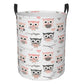 Foruidea Owl Laundry Basket,Laundry Hamper,Collapsible Storage Bin,Oxford Fabric Clothes Baskets,Nursery Hamper For Home,Office,