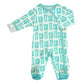 Babysoy Organic Newborn Baby Alphabet Footie Onepiece With Feet (06-12 Months, F)