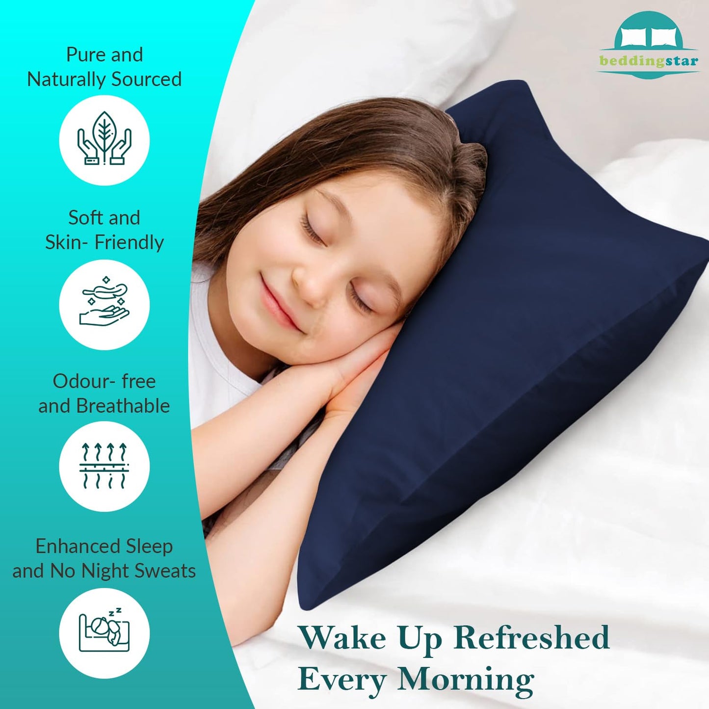 Travel Pillow Case 14X20 Size Set Of 2 Envelope Closure Toddler Pillowcase 600 Thread Count 100% Egyptian Cotton Travel Pillow C