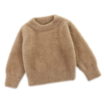 Curipeer Baby Sweater Solid Thick Basis Pullover Sweater Turtleneck Longsleeve Fall Clothes For Baby Girl And Boy Khaki 3-6 Mont
