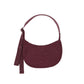 BAGGU Small Nylon Crescent Bag - Mahogany
