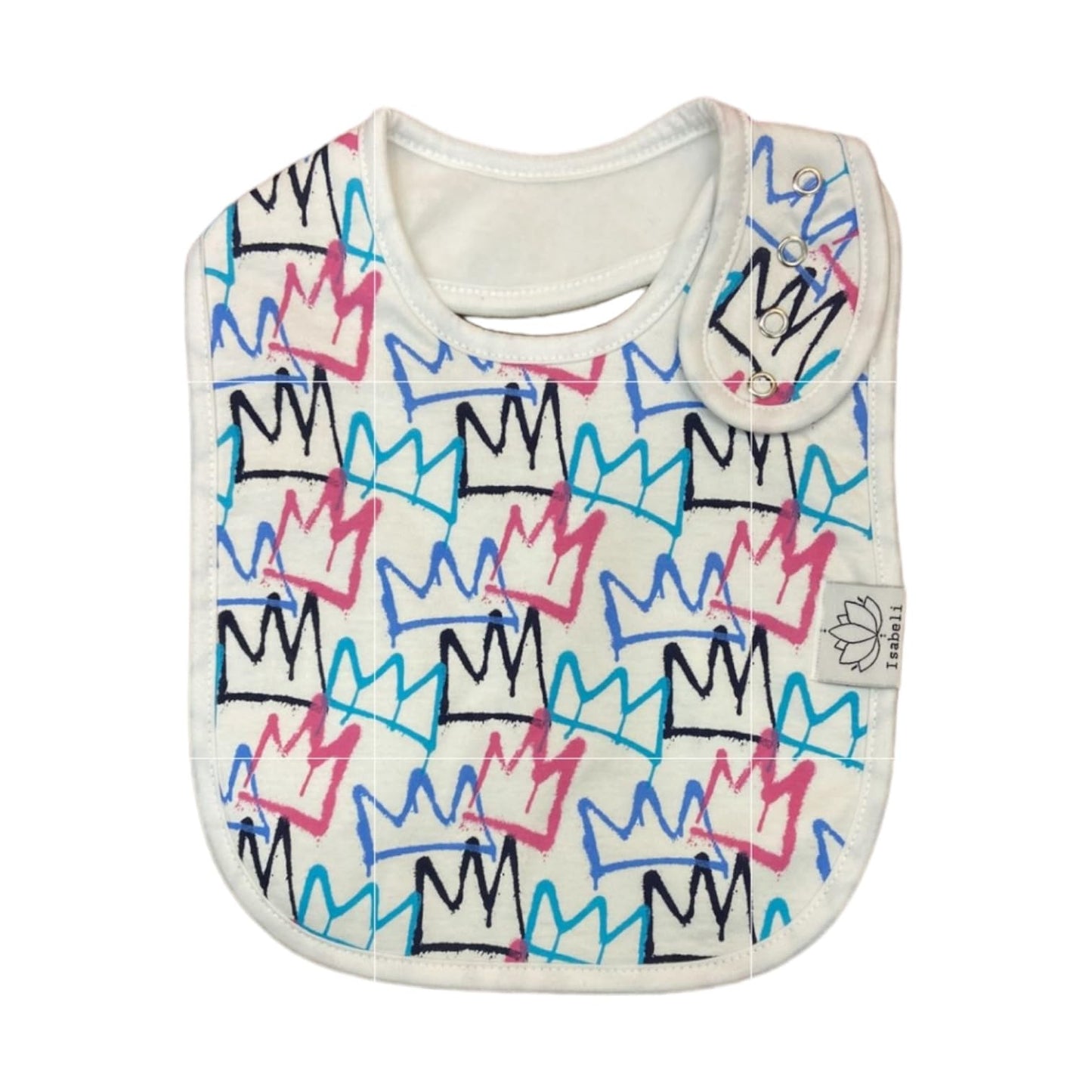 Isabeli Organic Cotton Toddler Drool Bibs 4 Pack - Graffiti