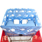 Soft Pillow Attached 2-In-1 Shopping Cart And High Chair Cover For Baby~Padded~Fold'N Roll Style~Portable With Free Carry Bag (B