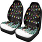 Whosucclay Christmas Tree Lights Car Seat Covers for Front Seats Only, Universal Seat Covers for Auto Truck Van SUV, Car Accesso